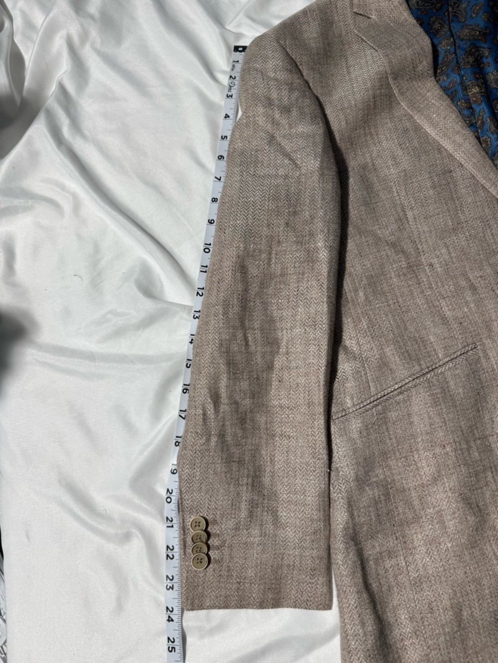 Joseph Abboud “Joe” Linen Blazer 36S Prom Wedding Guest Business Classic Summer - Picture 12 of 12